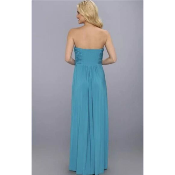 Jessica Simpson Algiers Blue Formal Maxi Dress Size 8 Sweetheart Prom NWT